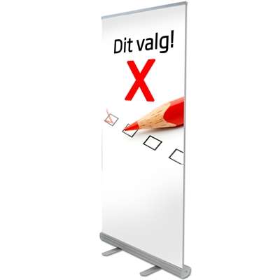 Eco Roll-up-Kassette 85 cm – Aluminium – stabile Tasche mit langem Reißverschluss + Einzelbox
